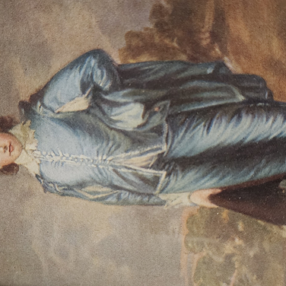 Vintage Thomas Lawrence Blue Boy & Pinkie Framed Black & Gold Victorian Art - Picture 7 of 12